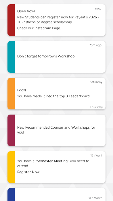 Notification Page